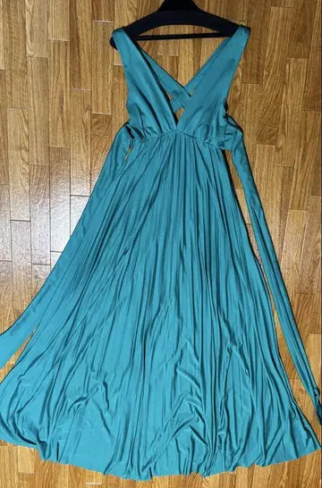 ASOS DESIGN 터콰이즈 크로스 백 드레스 롱 드레스 M 사이즈