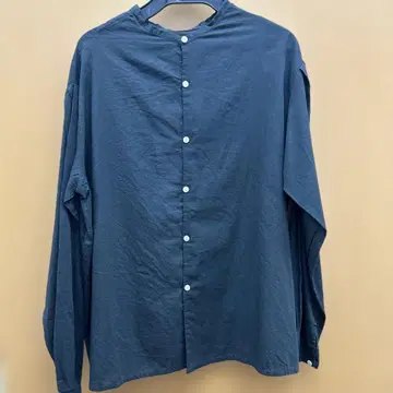 면 새틴 거즈 긴팔 블라우스