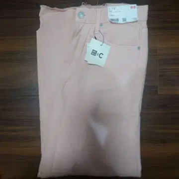 UNIQLO 와이드 스트레이트 청바지+ 핑크 25