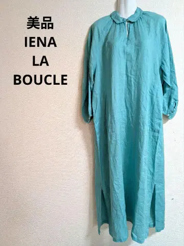 새상품급 IENA LA BOUCLE 린넨 셔츠 원피스