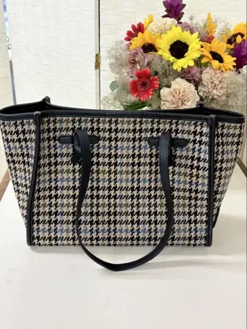 [ GIANNI CHIARINI ] 하운드투스 체크 패턴 토트 마르첼라