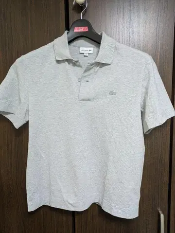 5 LACOSTE 피케 셔츠 그레이 반팔