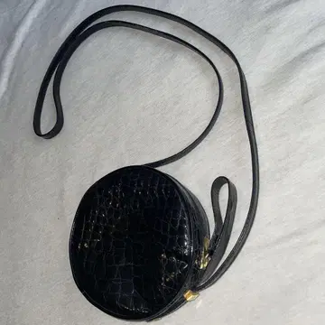 JB 크로커다일 crocodile 샤이니 스킨 원형 숄더백