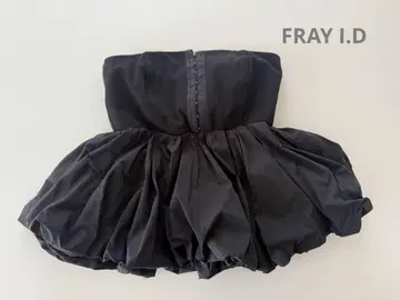 FRAY I.D 콤비 페플럼 헤어 탑