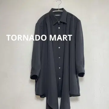 토네이도 마트 TORNADO MART 드레이프 셔츠 블랙 남성용 L