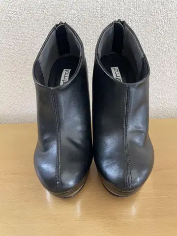 Mafmof 블랙 가죽 스타일 하이 힐 부츠