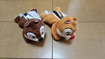 디즈니 칩과 데일 스티커 봉제 인형