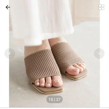 란다 니트 뮬 샌들