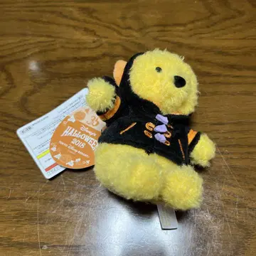 푸우 봉제 인형 배지 검은 고양이 코스튬 할로윈