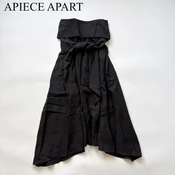 APIECE APART 베어 탑 원피스 린넨 리본 스커트