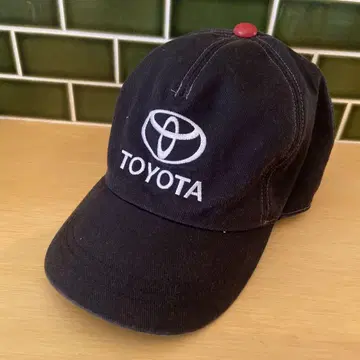 TOYOTA 도요타 캡 모자 블랙 레드 프리 자수