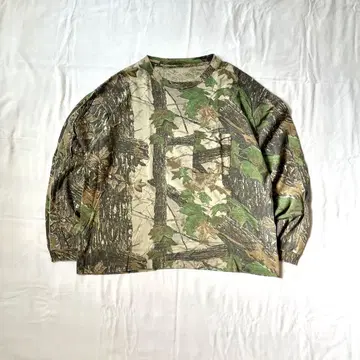 카모플라주 무늬 롱 T 사이즈 L