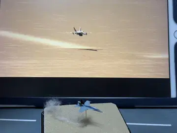 1/700 디오라마 F/A-18E 탑건 메릭 디오라마