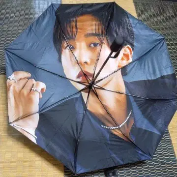 메구로 렌 프린트 접이식 우산(접이식 원터치)