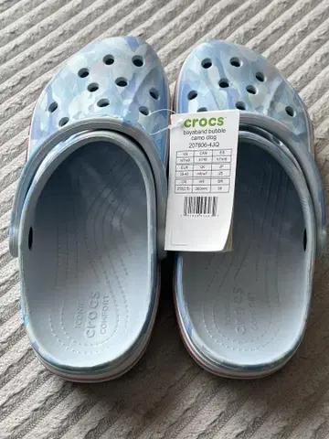 crocs byaaband 버블 카모 클로그 W9/M7