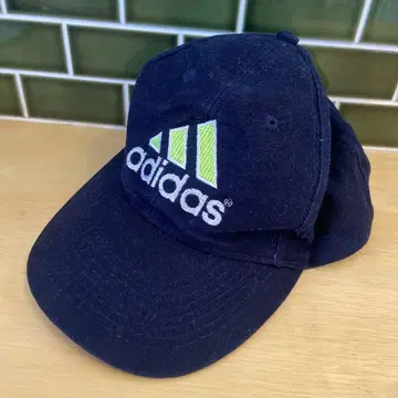 90년대 adidas 아디다스 캡 모자 네이비 옐로우 그린 빈티지