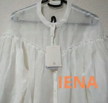 IENA B. 린넨 혼방 시어 블라우스 화이트