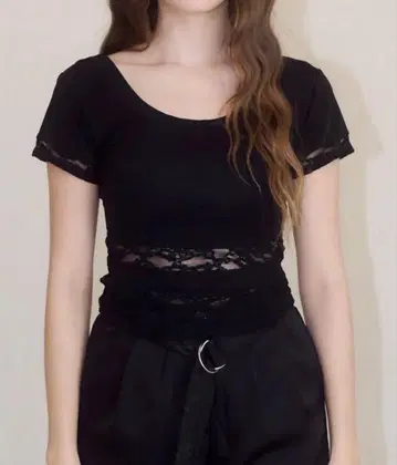 Yilon LACE DOCKING TEE