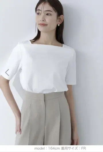 NATURAL BEAUTY BASIC 스퀘어넥 티셔츠