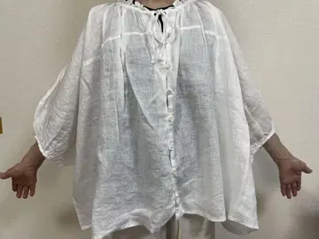 네스트로브 린넨 블라우스 양품
