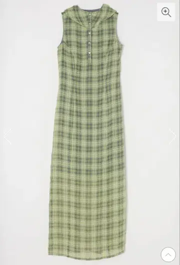 마우지 원피스 HOODIE SLEEVELESS CHECK 드레스 M