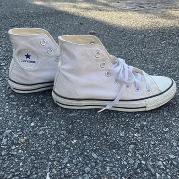 CONVERSE 화이트 하이컷 스니커즈