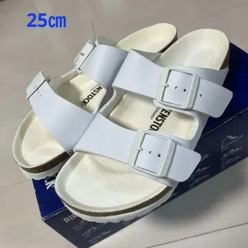 BIRKENSTOCK Arizona BS 화이트 25cm 남성용 샌들