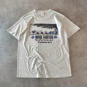 저지 애니멀 티셔츠 90년대 구제 의류 USA제 2XL 개 14839