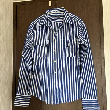 Ralph Lauren 긴팔 셔츠 사이즈 11 블루 화이트 스트라이프