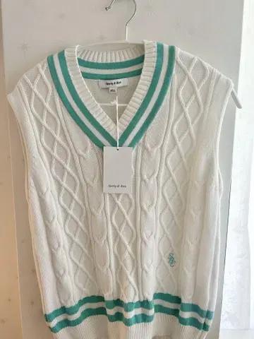 Sporty & Rich 케이블 니트 베스트