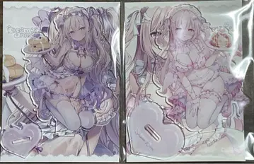 아메노 우사리 시오노 천사 메이드 핑크 아크릴 스탠드 아크릴 스탠드