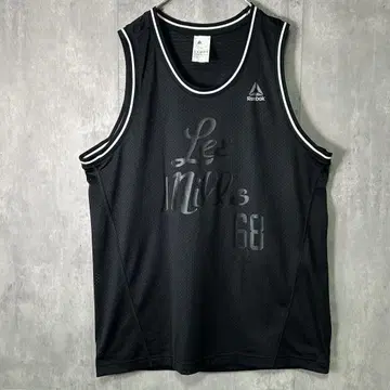 완판템 Reebok Les Mills 콜라보 탱크탑 메쉬 블랙