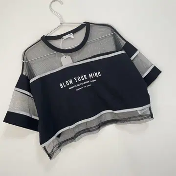 제이다 리플렉터 라인 메쉬 도킹 로고 티셔츠
