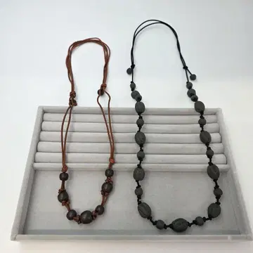 목걸이 2세트 도예 작품 공예품