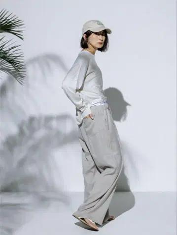 Forme 마더 히가시하라 아키 LINEN LIKE PANTS