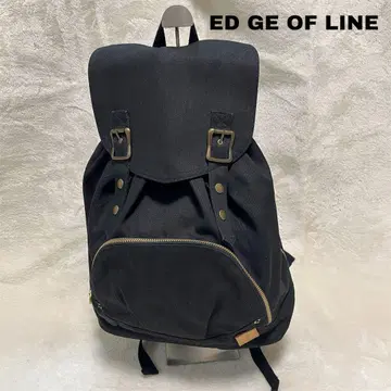 EDGE OF LINE 엣지 오브 라인 데님 백팩 택 포함 블랙