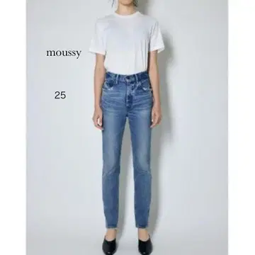 moussy 스키니 데님 팬츠 25 블루