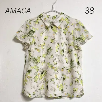 0337 AMACA 아마카 삼양상회 꽃무늬 조젯 블라우스 셔츠 38