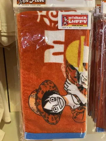 USJ 한정판 원피스 루피 페이스 타월