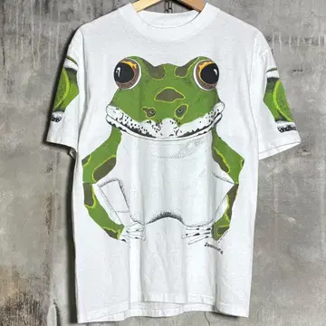 80년대 USA제 zoosloose Tee 곤충 티셔츠 개구리 티셔츠