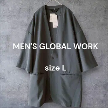 새상품 남성용 GLOBAL WORK 조젯 그레이 가디건