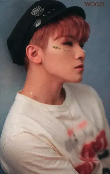 SEVENTEEN 춤추는 꽃잎 WOOZI 트레이딩 카드 Blue