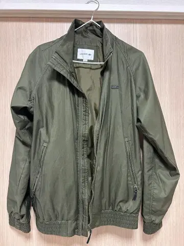LACOSTE 발수 코튼 블루종 올리브 46
