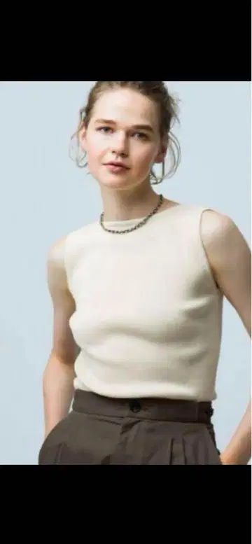 AURALEE RonHerman 별주 기즈 보트넥 슬리브리스
