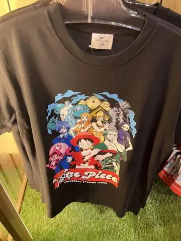 USJ 한정판 원피스 티셔츠 블랙 L 사이즈