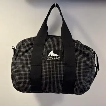 그레고리 보스턴 백 XS 블랙 화이트 체크 made in usa