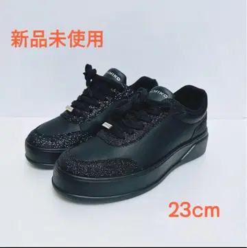 [미사용 새상품] 히미코 발수 액션 가죽 코트 밑창 스니커즈 23cm