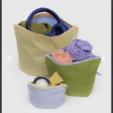 새상품 baggu GO POUCH SET 3개 세트