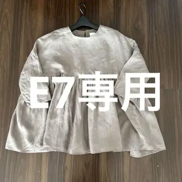 프렌치 브루 Gauze#린넨 개더 블라우스