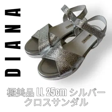 DIANA 다이애나 실버 LL 25cm 크로스 샌들